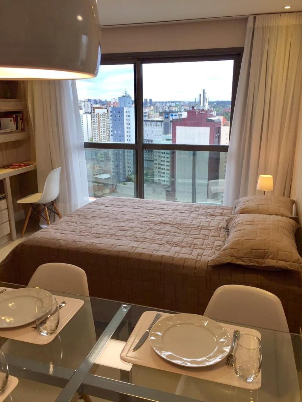 Estudio Moderno Com Linda Vista Para A Serra Curitiba Ngoại thất bức ảnh